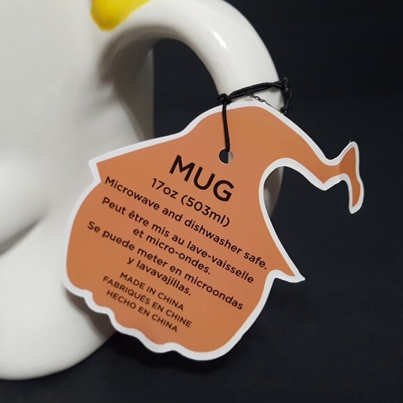 NEW Global Design Ghost Shaped Mug with Candy Corn Boo Halloween - Picture 3 of 7